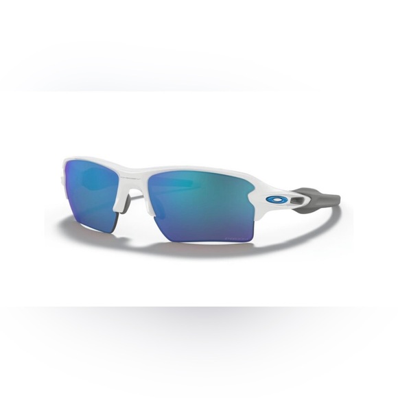 Oakley White Frame with Blue Lenses Sunglasses - Brand New